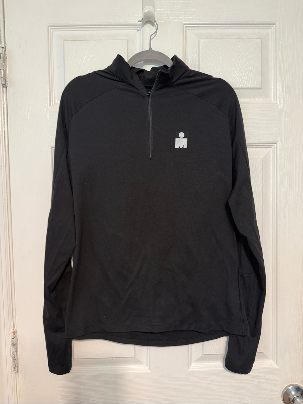SUGOI Iron Man Black Carbon Zip Half-Zip Pullover